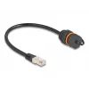 DeLOCK 88146 verkkokaapeli RJ45 - RJ45 Cat.6A 0,25 m musta