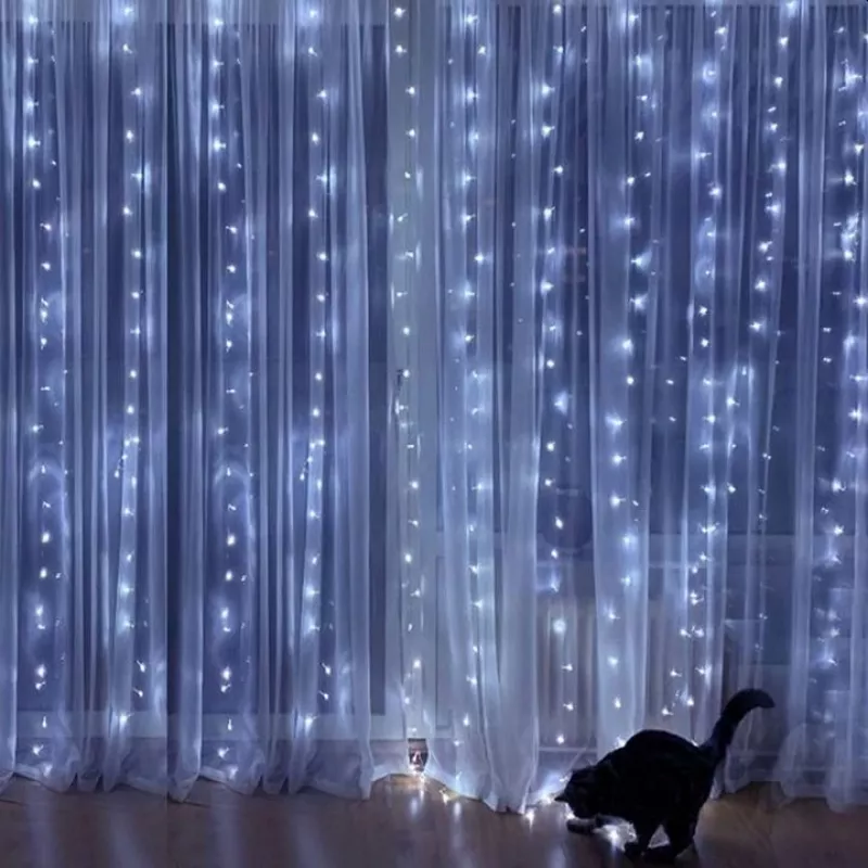 LED-verho Extralink KURTYNA LED 3x3 kaukosäätimellä (malli EX.73172)