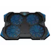 Tracer Gamezone Turbo kannettavan jäähdytysalusta enintään 17", 4 tuuletinta 140 mm, USB-keskitin, sininen LED, musta