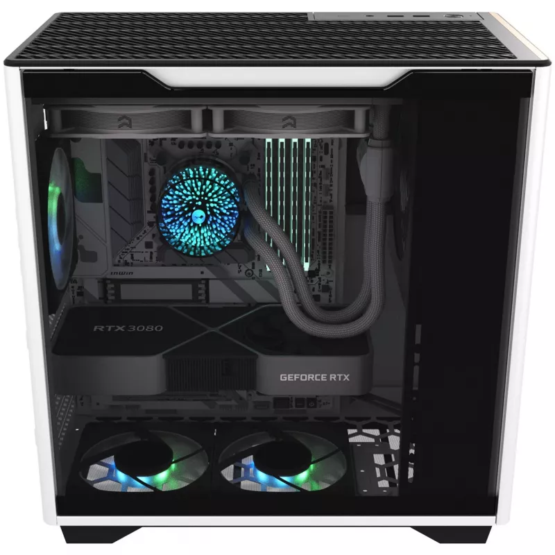 InWin A5 Midi-Tower karkaistu lasi – valkoinen