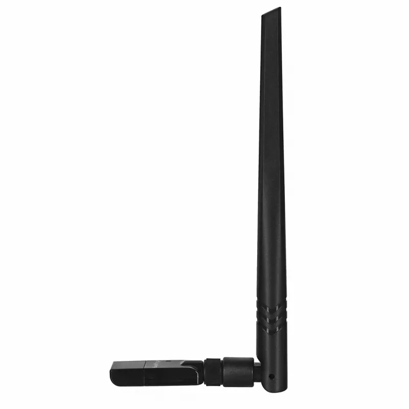 USB-WLAN-sovitin LANBERG NC-0300-WIE, USB 2.0, kaksi ulkoista 5 dBi antennia, WLAN 300 Mbit/s, Ethernet/WLAN, musta