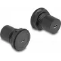 DeLOCK USB 2.0 Type Micro-B - USB 2.0 Type Micro-B -asennusliitin musta