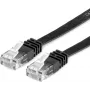 Value 21.99.0960 RJ45-verkkokaapeli, patchkaapeli CAT 6 U/UTP 0,50 m musta 1 kpl