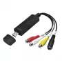 LogiLink USB 2.0 A/V -kaappari. USB A-uros 3xCinch + MiniDIN5-naaras. musta
