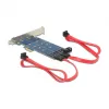 DeLOCK 89374 PCI Express x1 -kortti 2x sisäiselle M.2 NGFF:lle