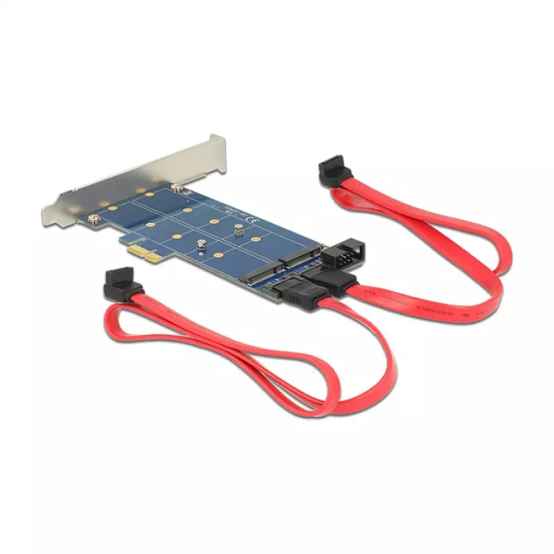 DeLOCK 89374 PCI Express x1 -kortti 2x sisäiselle M.2 NGFF:lle