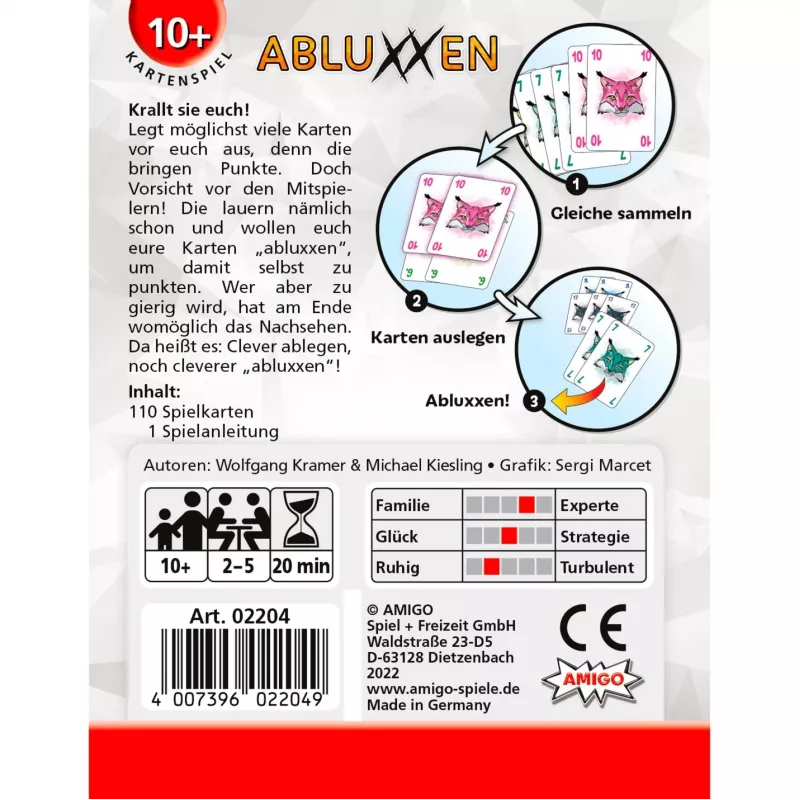 Amigo 02204 lautapeli Abluxxen 20 min