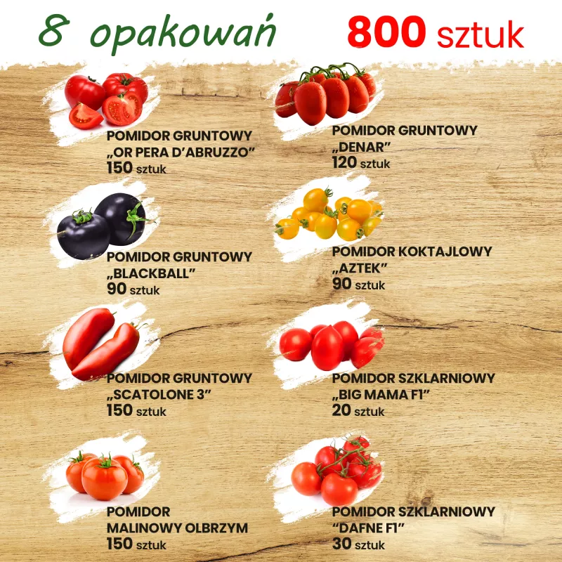 Toraf tomaatinsiemensetti Eden – 8 pakkausta