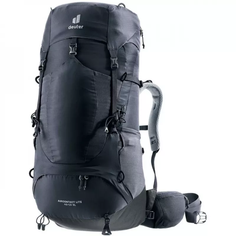 Deuter Aircontact Lite 45+10 SL naisten vaellusreppu musta