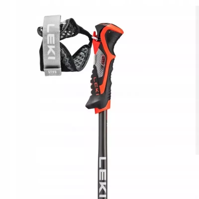 Laskettelusauvat Leki 3D AIRFOIL musta/punainen 120 cm