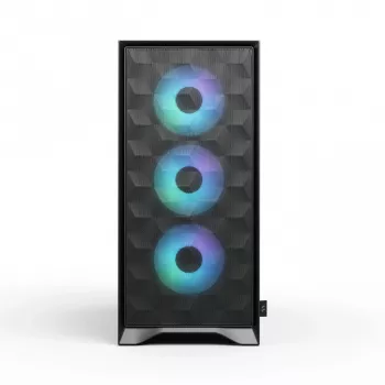 PC-kotelo Fractal Design Pop 2 Air musta TG RGB Midi Tower – ATX/Micro-ATX/Mini-ITX, 3x120mm edessä, 1x120mm takana, 2,5 tuuman ja 3,5 tuuman paikat
