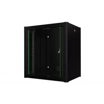 19 tuuman 12U teline seinäasennus Pro 600 x 450 x 645 mm - musta