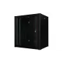 19 tuuman 12U teline seinäasennus Pro 600 x 450 x 645 mm - musta