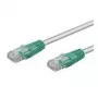 Wentronic Goobay CAT 6 crossover-patch-kaapeli, U/UTP, harmaa, vihreä, harmaa-vihreä, 1 m - CCA kupariseos (68471)