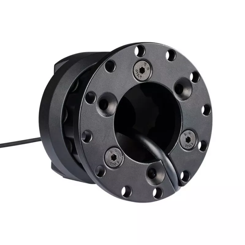 Pikavaihtoadapteri Asetek SimSports 40-035-0035028 musta — pikavaihto-ohjauspyöräadapteri sim racing -kokoonpanoihin