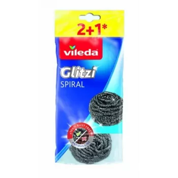 Teräksinen kattilapuhdistin Vileda Glitzi Spiral 3 kpl