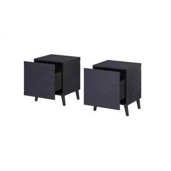 Yöpöytä cama meble NOVA 44×40×52 cm, 1 laatikko, laivastonsininen matta
