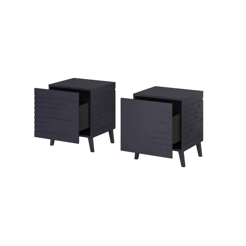 Yöpöytä cama meble NOVA 44×40×52 cm, 1 laatikko, laivastonsininen matta