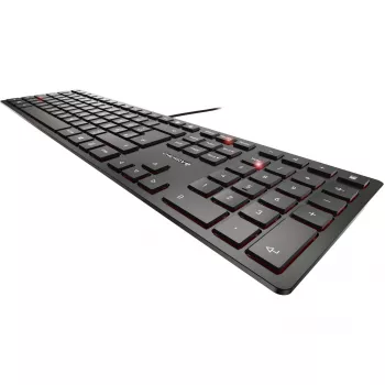 CHERRY KC 6000 Slim näppäimistö yleiskäyttöön USB QWERTZ saksa musta
