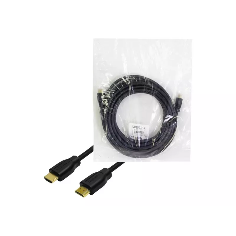 LogiLink HDMI-liitäntäkaapeli HDMI-A-uros, HDMI-A-uros 3,00 m musta CH0038 4K UHD HDMI-kaapeli
