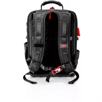 Knipex X18 työkalulaukku 37 taskua musta punainen kangas muovi