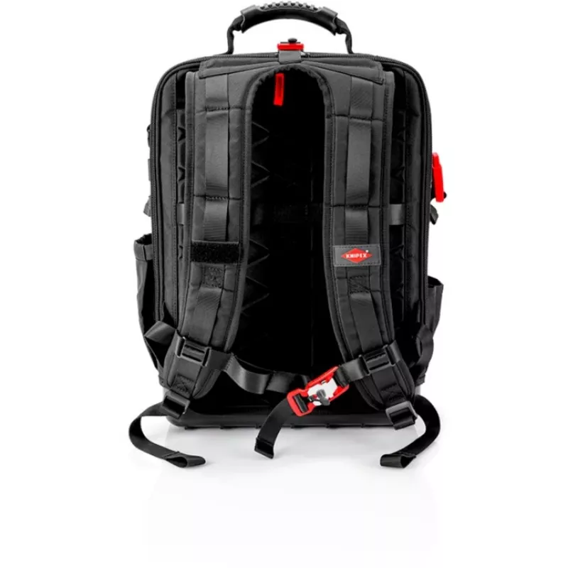 Knipex X18 työkalulaukku 37 taskua musta punainen kangas muovi