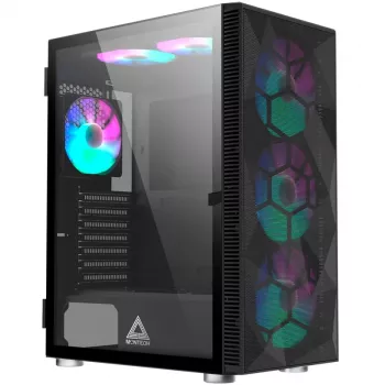 MONTECH X3 X3MESH-BK MIDI-tornikotelo musta Mesh PC-kotelo