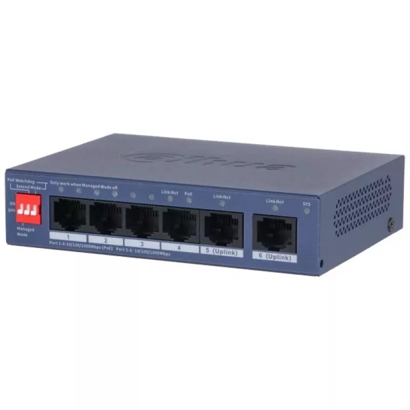 DAHUA CS4006-4GT-36 PoE 4-porttinen kytkin malli CS4006-4GT-36