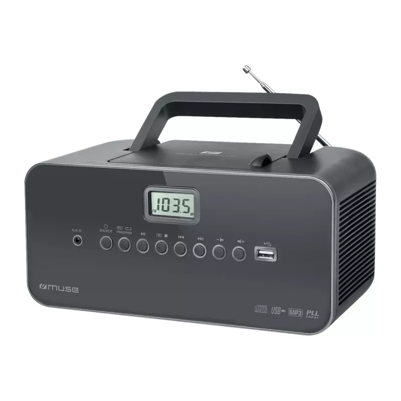 Muse M-28 DG CD-soitin kannettava CD-soitin musta
