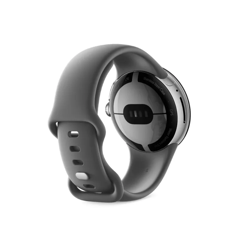 Google Pixel Watch – kiillotettu hopea – älykello rannekkeella