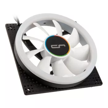 Cryorig Crona X 120 mm tuuletin, valkoinen — 400–1700 kierr./min, 60,6 CFM, 2,65 mmH2O