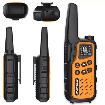 Walkie-talkie Baofeng BF-T25E oranssi, 2 kpl
