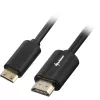 Adapterikaapeli HDMI-uros > Mini-HDMI-uros (musta, 3 metriä, HDMI 4K)