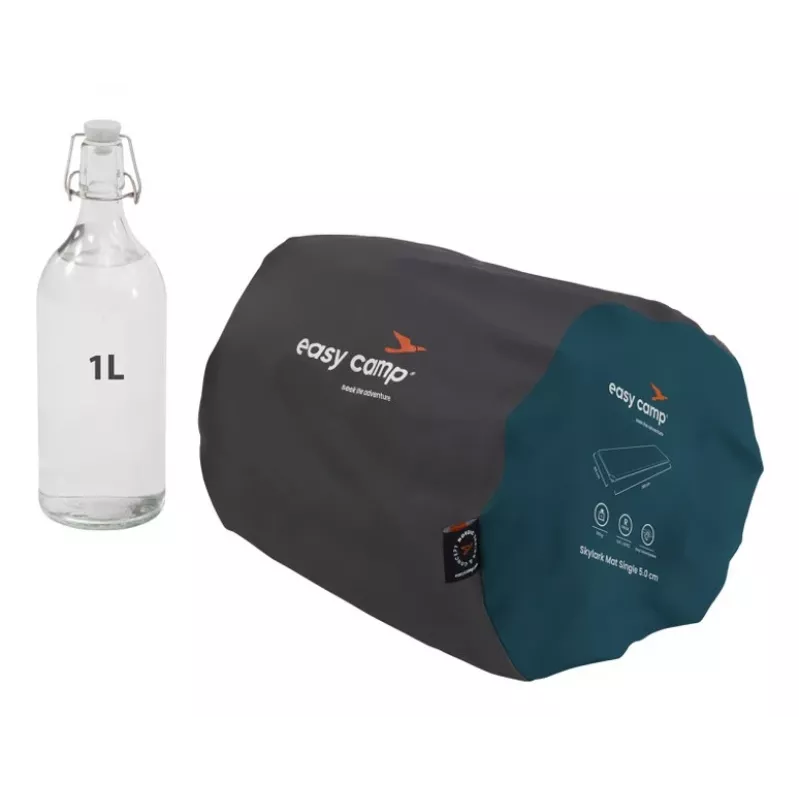Yhden hengen patja Easy Camp Skylark Mat 5,0 cm – polyesteri, 2000×600×50 mm, sininen