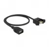 USB-kaapeli DeLOCK 85459 USB 2.0 0,5 m musta