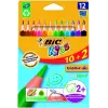 BIC Evolution Triangle 8871462 värikynät, 12 väriä