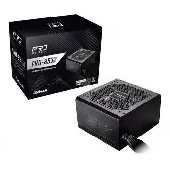 Virtalähde ASRock Pro Series PRO-850B 850W ATX 80+ Bronze, musta