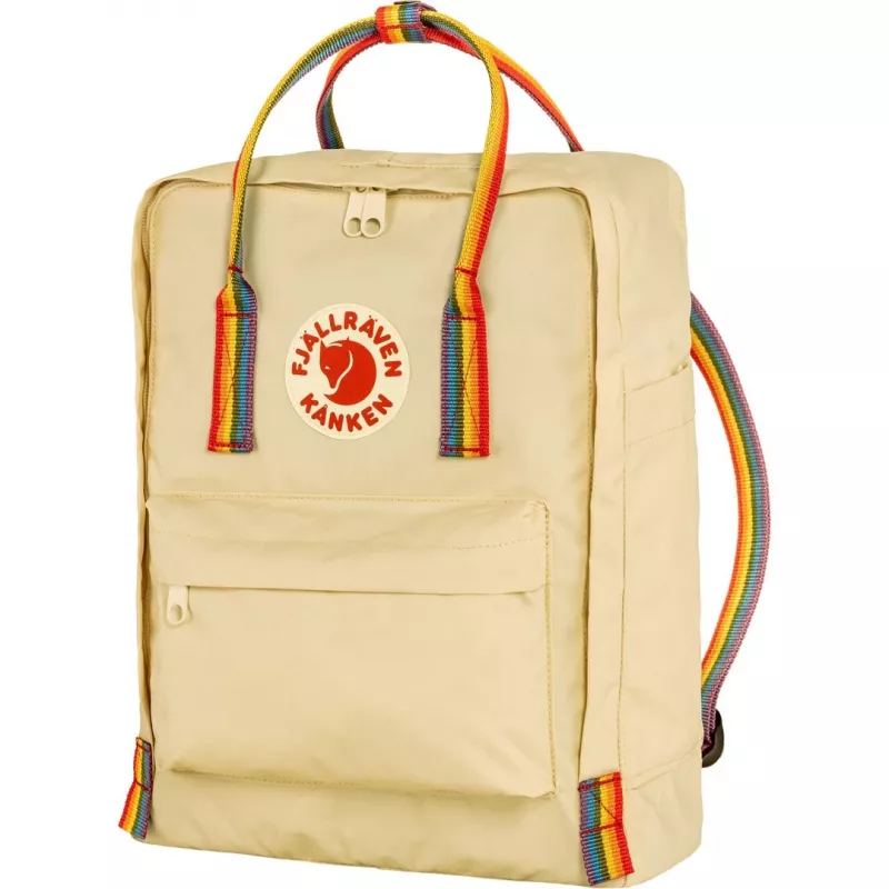 Fjällräven Kanken Rainbow reppu vapaa-ajan reppu Oak vinylon