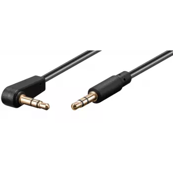 Microconnect AUDLL05A audiokaapeli 0,5 m 3,5 mm musta
