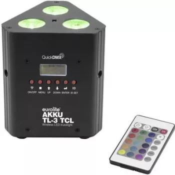 EUROLITE 41700501 LED-tehostevalo 3 LEDillä lava- ja juhlavalaisuun