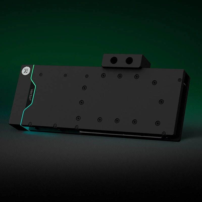 Vesijäähdytyslohko EK Water Blocks asetaali nikkeli musta 41 mm
