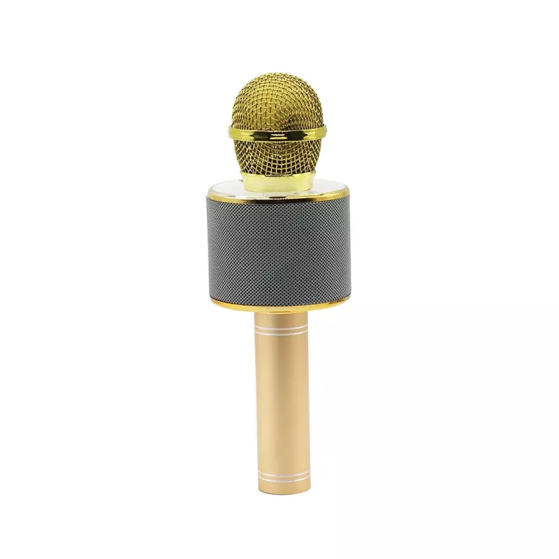 MANTA MIC10-G Gold langaton Bluetooth-karaokemikrofoni kaiuttimella