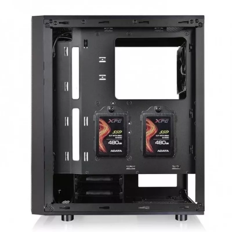 PC-kotelo Thermaltake V150 TG Micro Tower musta