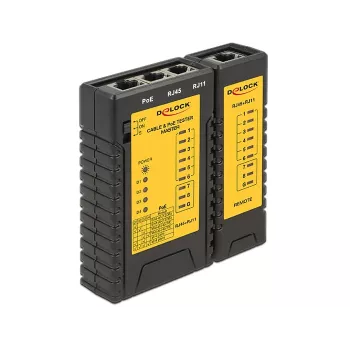 Verkkokaapelitesteri DeLOCK 86107 musta keltainen