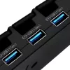 Pöytä-USB-3.1-Gen-1-keskitin SILVERSTONE SST-UC03B-PRO – 7 USB-liitäntää