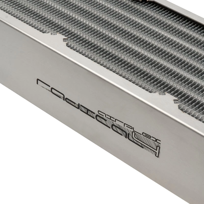 Aqua-Computer airplex radical 4/360 -jäähdytin — alumiini/kupari/ruostumaton teräs, 400×140×73 mm