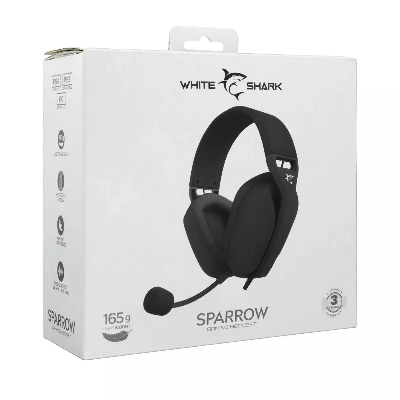 Kuulokkeet White Shark GH-2443 Sparrow musta