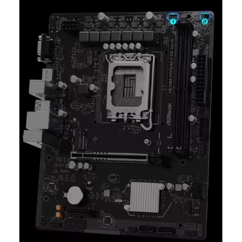 Emolevy ASRock H610M-HVS/M.2 D5 GEN5 – LGA1700, DDR5, PCIe 5.0, mATX