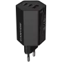 CANYON laturi HEXAGON 65 GaN 65W 2xPD 1xQC EU musta (CND-CHAHEX65B)