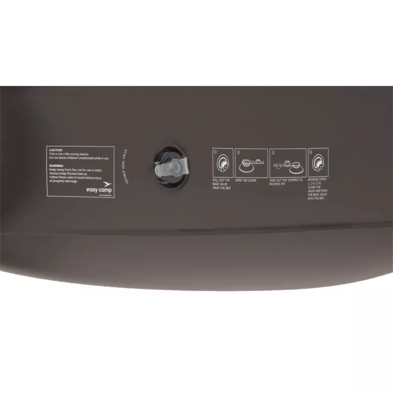 Puhallettava retkipatja Easy Camp 420072, ruskea, PVC, 840×1400×700 mm